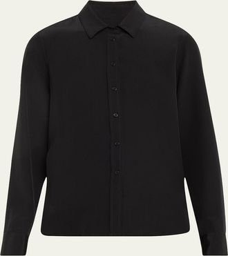 Nili Lotan Gaia Silk Button-Front Shirt