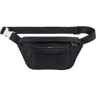 Sandro Technical fabric shoulder bag in Black at Nordstrom, Size Medium