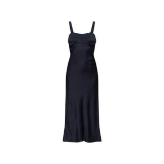 Victoria Beckham Midi Dresses, female, Blue, Size: XS Panelled Cami Midi Dress