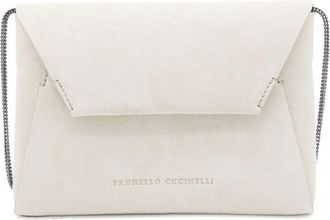 Brunello Cucinelli BC Duo clutch - Wit