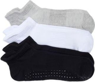 Yogalicious 3-Pack Pilates Socks in Monochrome Multi at Nordstrom Rack
