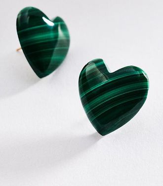 Heather Hawkins Heart Stud Earrings