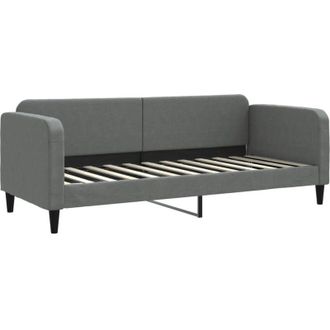 vidaXL Sof&aacute; Cama Sin Colch&oacute;n Tela Gris Oscuro 80x200 Cm Vidaxl