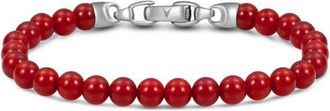 Vincero Spiritual Bead Birthstone Bracelet in July /Red Onyx at Nordstrom, Size 8.5