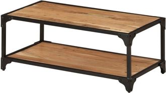 vidaXL vidaXL Tavolino da Salotto 90x45x35 cm in Legno Massello di Acacia