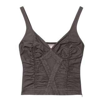 Miss Sixty Tops, Dames, Zwart, S, Ruched Top