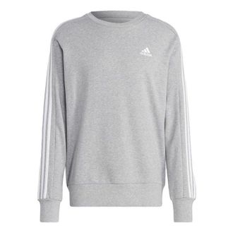 adidas Essentials French Terry 3-Stripes Sweatshirt Grey IC9319