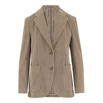 Lardini Dames, Jassen, Beige, Maat: L Katoen