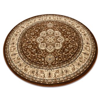 RugsX Rugsx - Alfombra Royal Adr Circulo Modelo 521 Marr&oacute;n Brown Circulo 150 Cm