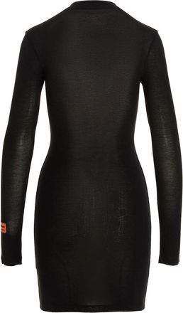 Heron Preston Zip-Detail Knit Dress - Black