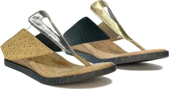 Modzori Grazia Reversible Sandal In Tan/black