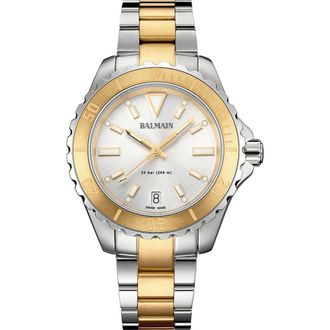 Balmain Ophrys Watch, 34.5mm in Stainless Silver/Gold at Nordstrom