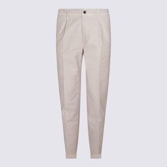 Incotex White Cotton Pants