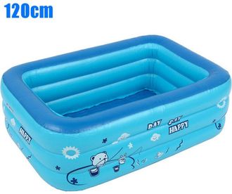 OEM Piscina Hinchable Para Beb&eacute;s De 120 X 70 X 35 Cm - Pvc De Alta Densidad - Sistema De Drenaje Port&aacute;til - Piscina Rectangular Para Ni&ntilde;os