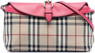 Burberry Pre-owned Burberry Haymarket Check Canvas Leah Crossbody X1BVGMSOCU0M88EI