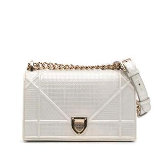 Dior Pre-owned Cross Body Bags, female, Gray, Size: ONE SIZE Pre-owned Vintage Cross Body Bag