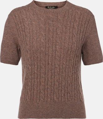 Loro Piana Pullover Treccia in cashmere a trecce