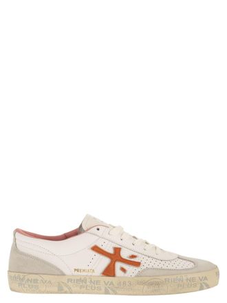 Premiata David 8097 sneakers van leer en su&egrave;de