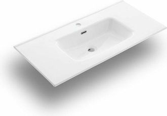 TFT Home Furniture Lavabo da incasso GOLBA ceramica bianca