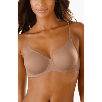 Lascana Clear Strap Underwire T-Shirt Bra in Tan at Nordstrom, Size 40Dd
