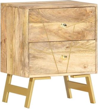 vidaXL Bedside Cabinet 40x30x50 cm Solid Mango Wood vidaXL