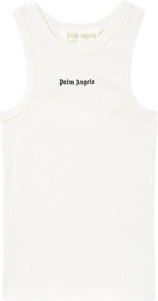 Palm Angels Classic Logo Fitted Tank Top