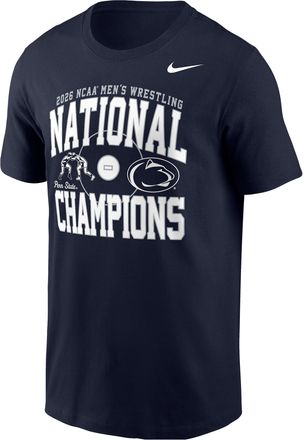 Nike Penn State Nittany Lions Nike Mens Wrestling T-Shirt in Blue | M11332P599PNST-BLK