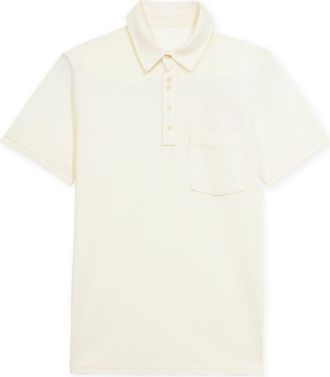 Fortela Maverick Short Sleeve Polo in Ecru at Nordstrom, Size Xx-Large Eu