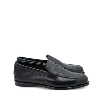 Doucal's Loafers, male, Blue, Size: 12 US Mario Penny Loafer