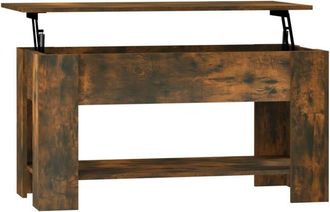 vidaXL Vidaxl - Coffee Table Smoked Oak 101x49x52 cm Engineered Wood