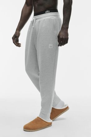 Alo | Waffle Lounge Jogger Pants in Athletic Heather Grey, Size: Medium