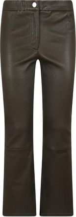 Arma Lively Stretch Plonge - Dames - Leren Broeken - Groen - S - Katoen - Broeken
