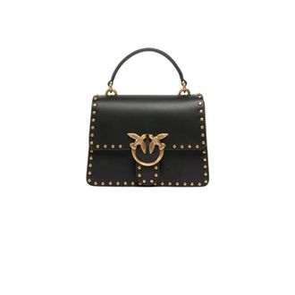 Pinko Love Bag - Dames - Handtassen - Zwart - ONE Size - Leer - Tassen