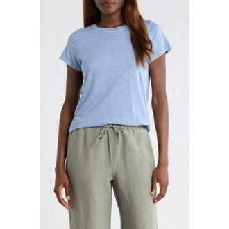 Marine Layer Swing Crewneck T-Shirt in Coastal Blue at Nordstrom, Size X-Small