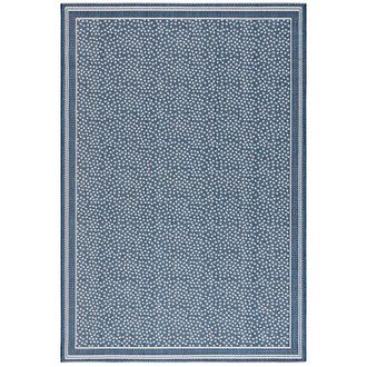 Ballard Designs Mariana Indoor/Outdoor Rug - Navy, 27 x 82 Runner - Ballard Designs