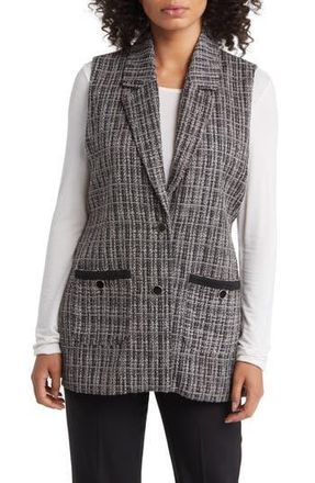 Masai Jasmijal Tweed Vest in Black at Nordstrom Rack, Size X-Large
