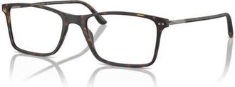 Giorgio Armani 53mm Rectangle optical glasses in Tortoise at Nordstrom