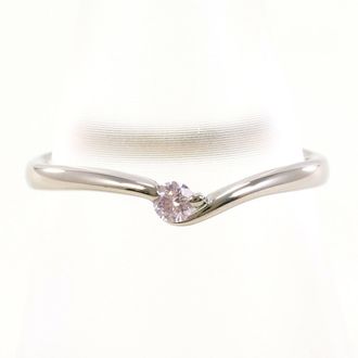 C&A Pink White Gold White Gold (18K) Band Ring (Pre-Owned)