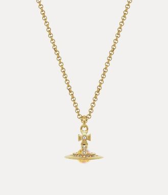 Vivienne Westwood New Petite Orb Pendant Necklace Gold-crystal-ab-white-crystal-clear-ab-cz Gold-crystal-ab-white-crystal-clear-ab-cz Women