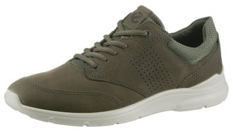 Ecco Sneaker ECCO IRVING, Herren, Gr. 48, braun (braun 2), Nubukleder, Textil, Schuhe Sneaker, mit weisser Laufsohle, Freizeitschuh, Halbschuh, Schn&uuml;rschuh