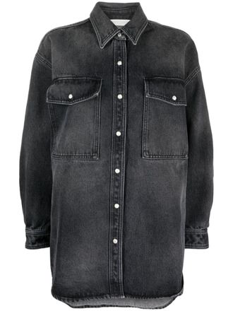 Palm Angels Denim blouse - Zwart