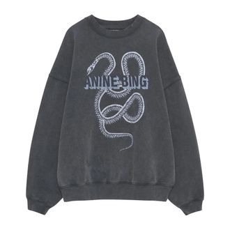 Anine Bing Sweatshirts - Dames - Sweatshirts - Zwart - XS - Hoodies & sweatvesten