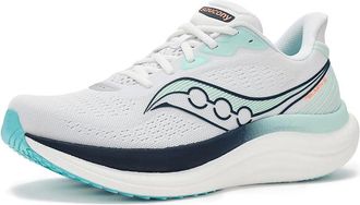 Saucony Triumph 23 Womens Running Shoes White/Navy : 10.5 B - Medium, Textile