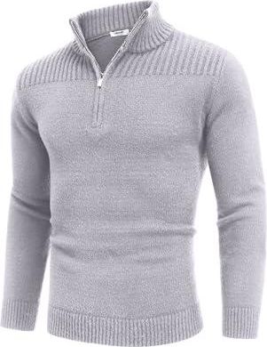 Sweat-shirt Homme 1/4 Zip COOFANDY - Col Montant, Manches Longues, Coupe Regular, Décontracté Et Polyvalent