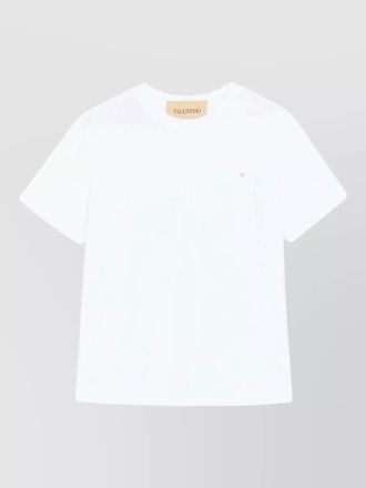 Valentino jersey t shirt crew neck chest pocket