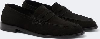Manolo Blahnik Perry suede penny loafers