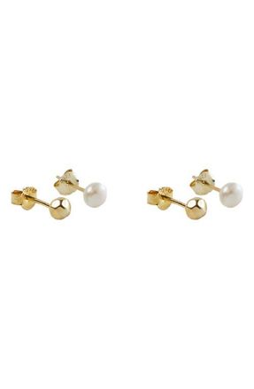 Argento Vivo Mismatched Stud Earrings in Gold at Nordstrom