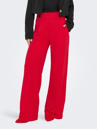 Jacqueline de Yong JDYGEGGO NEW LONG PANT JRS NOOS mit dekorativem Riegel vorne am Bund