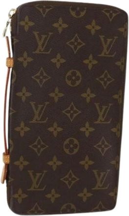Louis Vuitton Pre-owned Clutches, female, Brown, Size: ONE SIZE Pre-owned Canvas Wallet