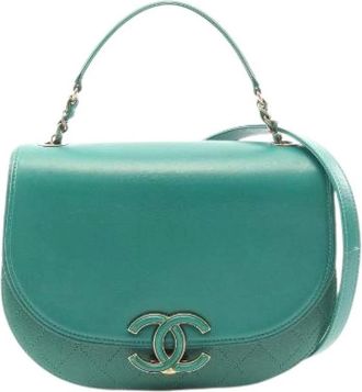 Chanel Borsa a spalla in pelle Matelass&eacute; 2way Pre-owned - - Pre-owned - Donna - Verde - ONE SIZE